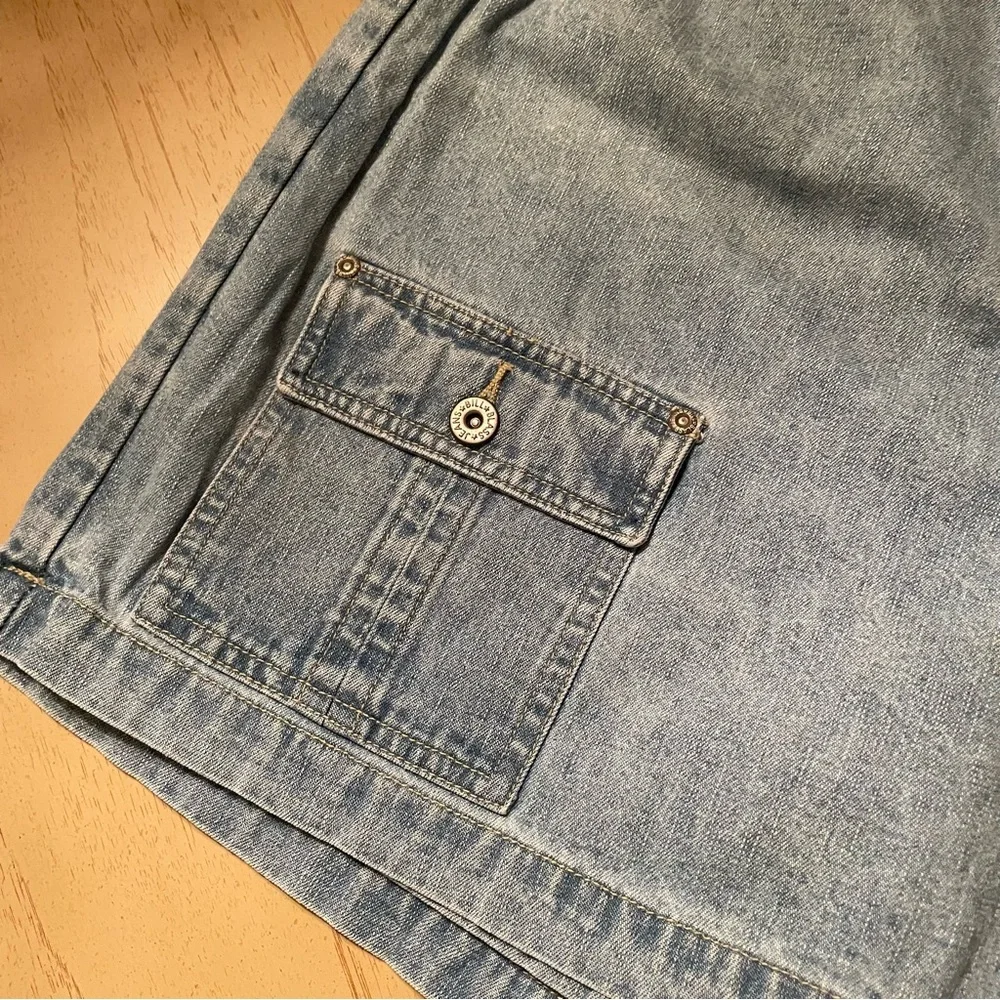 Vintage Bill Blass High-Rise Denim Cargo Skort